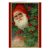 Cartão de Natal alemão do papai noel