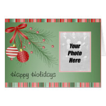 Cartão de Natal da foto de família