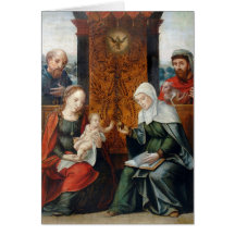 Cartão de Natal do antigo mestre - Joos van Cleve,