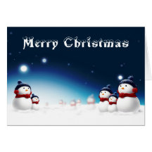 Cartão de Natal do boneco de neve com imagens inte
