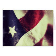 Cartão de nota da estrela da bandeira americana