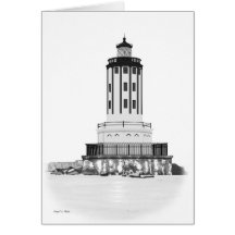 cartão de nota do farol
