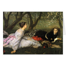 Cartão de nota do primavera de James Tissot