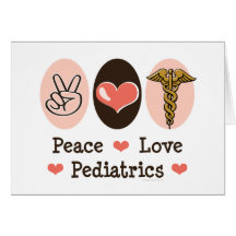 Cartão de nota do vazio do pediatra da pediatria d