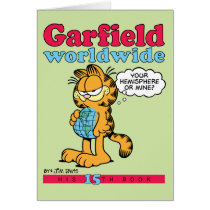 Cartão de nota mundial de Garfield cartões