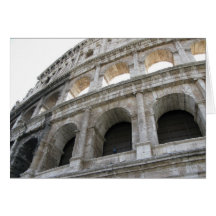 Cartão de nota vazio romano de Colosseum