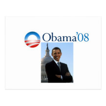 Cartão de Obama '08 Cartão Postal