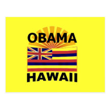 Cartão de Obama Havaí Cartoes Postais