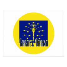Cartão de Obama INDIANA Cartão Postal