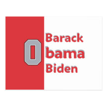 Cartão de Obama OHIO Biden Cartão Postal