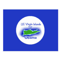 Cartão de Obama Virgin Islands Cartao Postal