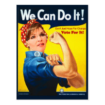 Cartão de Sarah Palin Cartoes Postais