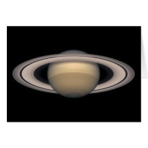 Cartão de Saturn - presente da astronomia e da ciê