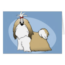 Cartão de Shih Tzu