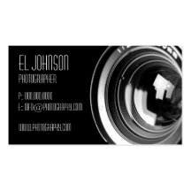 Cartão de visita básico da fotografia (Noir)