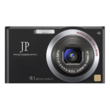Cartão de visita compacto do fotógrafo da câmara d