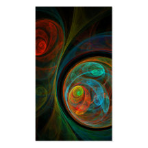 Cartão de visita da arte abstracta do renascimento