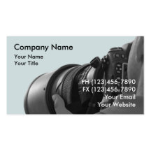 Cartão de visita da fotografia