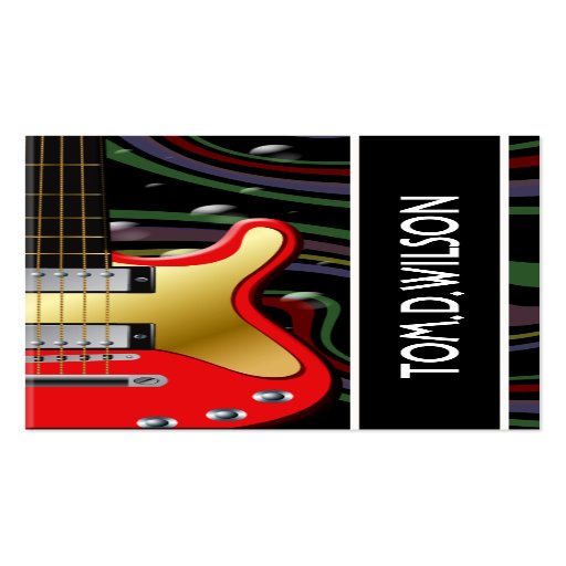 Cartão de visita da guitarra