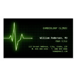 Cartão de visita da pulsação do coração ECG do pul