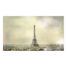 Cartão de visita da torre Eiffel