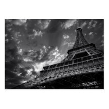 Cartão de visita da torre Eiffel
