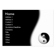 Cartão de visita de Yin-Yang