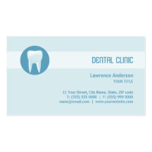 Cartão de visita dental da clínica/dentista