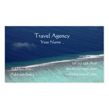 Cartão de visita do agente de viagens