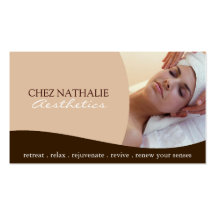 Cartão de visita do ~ do Aesthetician