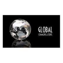 Cartão de visita do globo