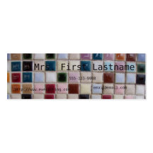 Cartão de visita do mosaico