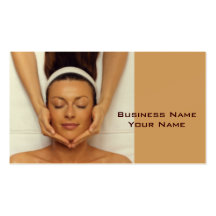 Cartão de visita do terapeuta da massagem