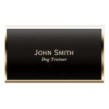 Cartão de visita do treinamento do cão da beira do