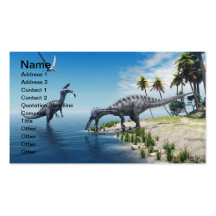 Cartão de visita dos dinossauros de Suchomimus