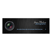 Cartão de visita elegante da fotografia com código