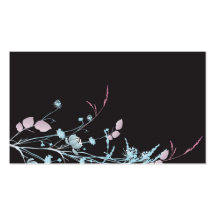 Cartão de visita floral
