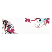 Cartão de visita floral