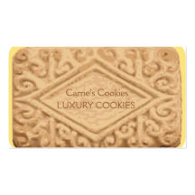 Cartão de visita gigante do biscoito do creme do s