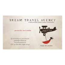 Cartão de visita ideal da agência de viagens