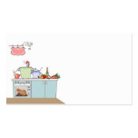 cartão de visita para o cozinheiro ou o cozinheiro