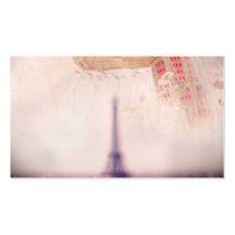 Cartão de visita retro de Paris