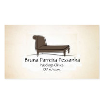 Cartão Divã Psicanalista Cartoes De Visita