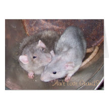 Cartão do aniversário do rato do animal de estimaç