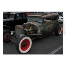 Cartão do carro vintage!