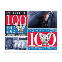 Cartão do Centennial de Eagle Scout Cartões Postais