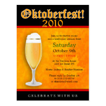 Cartão do convite de Oktoberfest Cartão Postal
