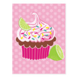 Cartão do cupcake do chantiliy cartoes postais