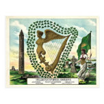 Cartão do dia de Ireland St Patrick histórico Cartões Postais