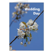 Cartão do "dia do casamento" da flor